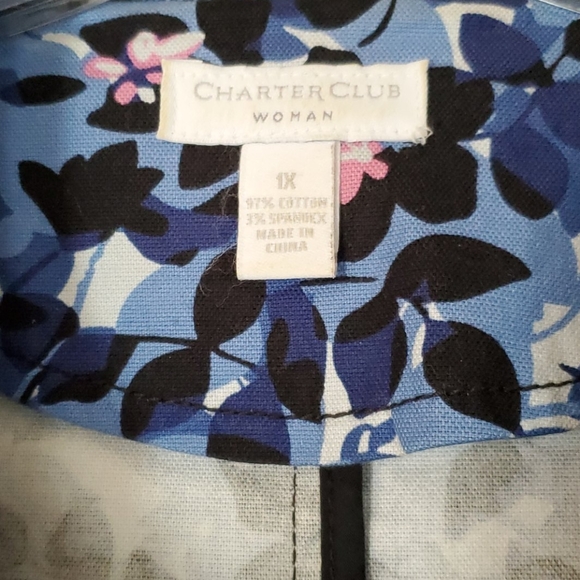 3/$35 Charter Club Jacket, Plus Size - Picture 2 of 3